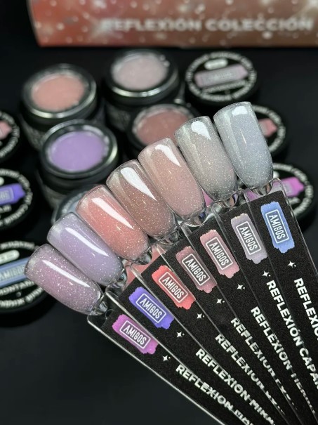 Набор Тот самый Жидкий гель AMIGOS REFLEXION COLECCION, 7 гелей по 5 мл