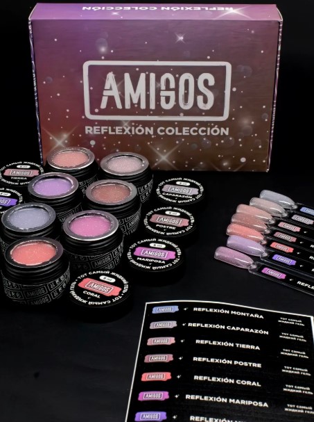 Набор Тот самый Жидкий гель AMIGOS REFLEXION COLECCION, 7 гелей по 5 мл