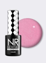 Nail Republic-020 Lilac гель-лак, Мерцающий желто-розовый 10 мл