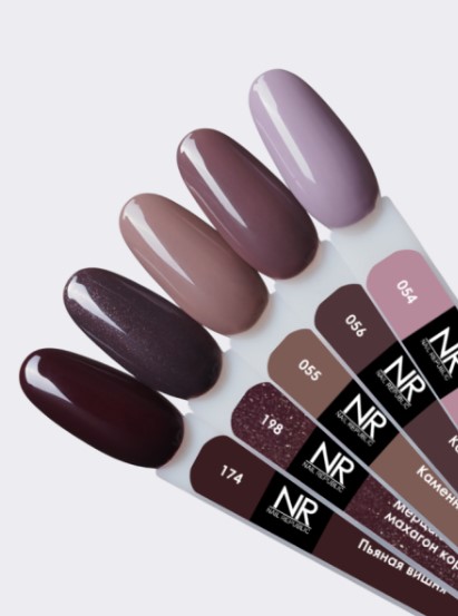 Nail Republic-198 Espresso гель-лак, Мерцающий махагон коричневый 10 мл