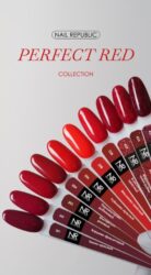 Nail Republic-201 Perfect red гель-лак, Темно-красный 10 мл
