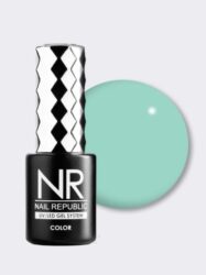 Nail Republic-313 Aquamarine гель-лак, Умеренно-бирюзовый 10 мл