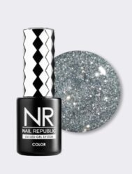 Nail Republic-418 Diamonds гель-лак, Серебристая мишура (10 мл)