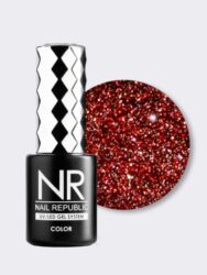 Nail Republic Flash 01 гель-лак светоотражающий, Красный (10 мл)