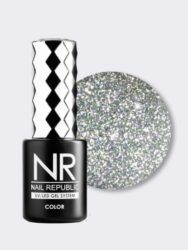 Nail Republic Flash 04 гель-лак светоотражающий, Серебро (10 мл)