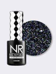 Nail Republic Flash 06 гель-лак светоотражающий, Черный (10 мл)