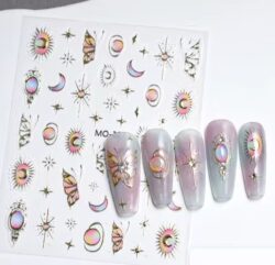 Наклейки стикеры Moon pink