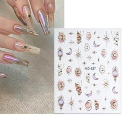 Наклейки стикеры Moon pink