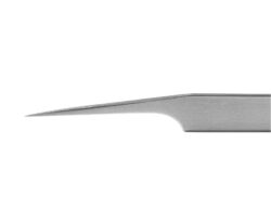 Пинцет для наращивания ресниц Rili, серия NanoFiber, тип Прямой с изгибом