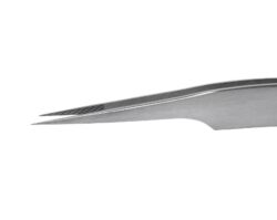 Пинцет профессиональный для наращивания ресниц LASHY, серия STELLAR NFL, тип Прямой с изгибом
