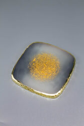 Пластина Драгоценный камень квадрат серый