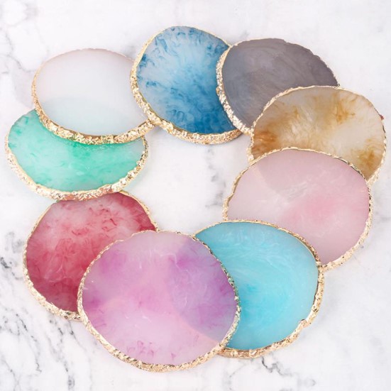 Пластина Драгоценный камень серый