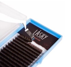 Ресницы темно-коричневые LASHY Brownie — 16 линий — MIX (D 0.07 5-10мм)