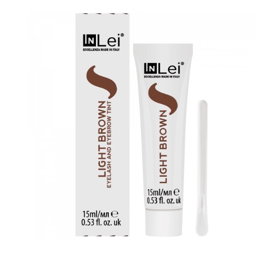 SALE InLei® Краска для ресниц и бровей LIGHT BROWN 15мл (б/к срок годн до 12.25)