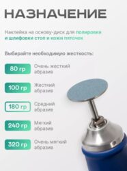 Сменные файлы-диски M  Titan на мягкой основе 180 гр Elnail Pro 50 шт/уп