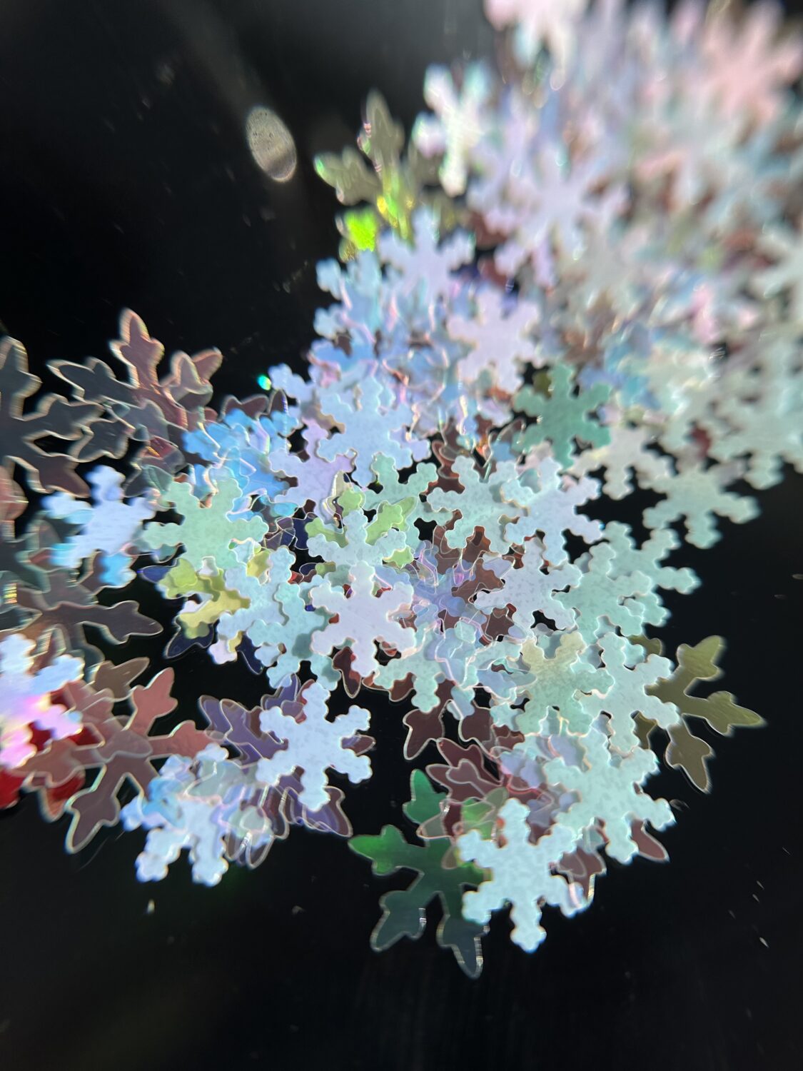 Снежинки в баночке 009 ( хамелеон )