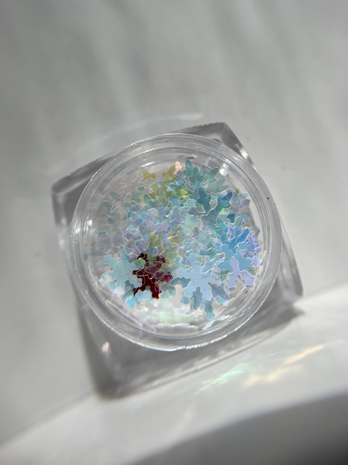 Снежинки в баночке 009 ( хамелеон )