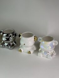 Стакан подставка BearBrick белый