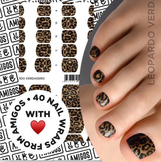 Те самые пленки AMIGOS для педикюра LEOPARDO VERDADERO