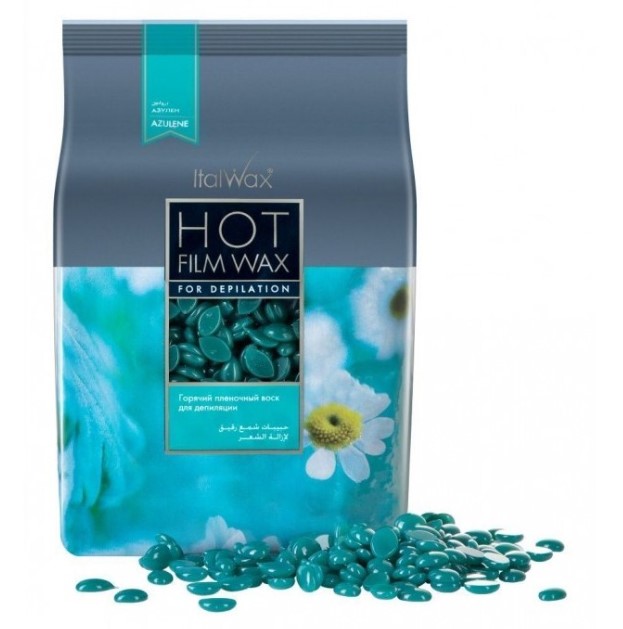 Воск горячий (пленочный) ITALWAX Азулен гранулы 0,5 кг