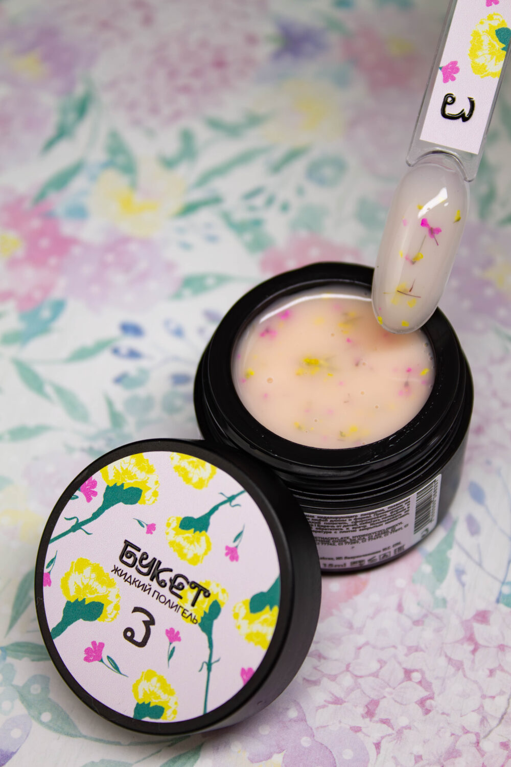 Жидкий полигель Lakres Букет №3, 15 мл