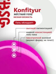 BSG Жёсткий гель в бутылке Konfityur №31 НИЗКАЯ ВЯЗКОСТЬ (20 мл)