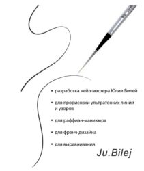 Кисть Синтетика круглая имитация колонка «СТРАЙПЕР» ручка складная серебристая №05/0 (JB DS4V-5/0)
