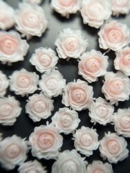 Набор 3D «Бутоны роз» кремовые