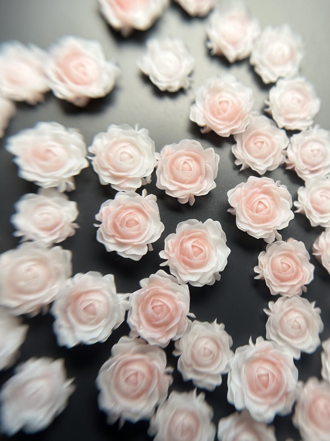 Набор 3D «Бутоны роз» кремовые