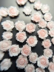 Набор 3D «Бутоны роз» кремовые