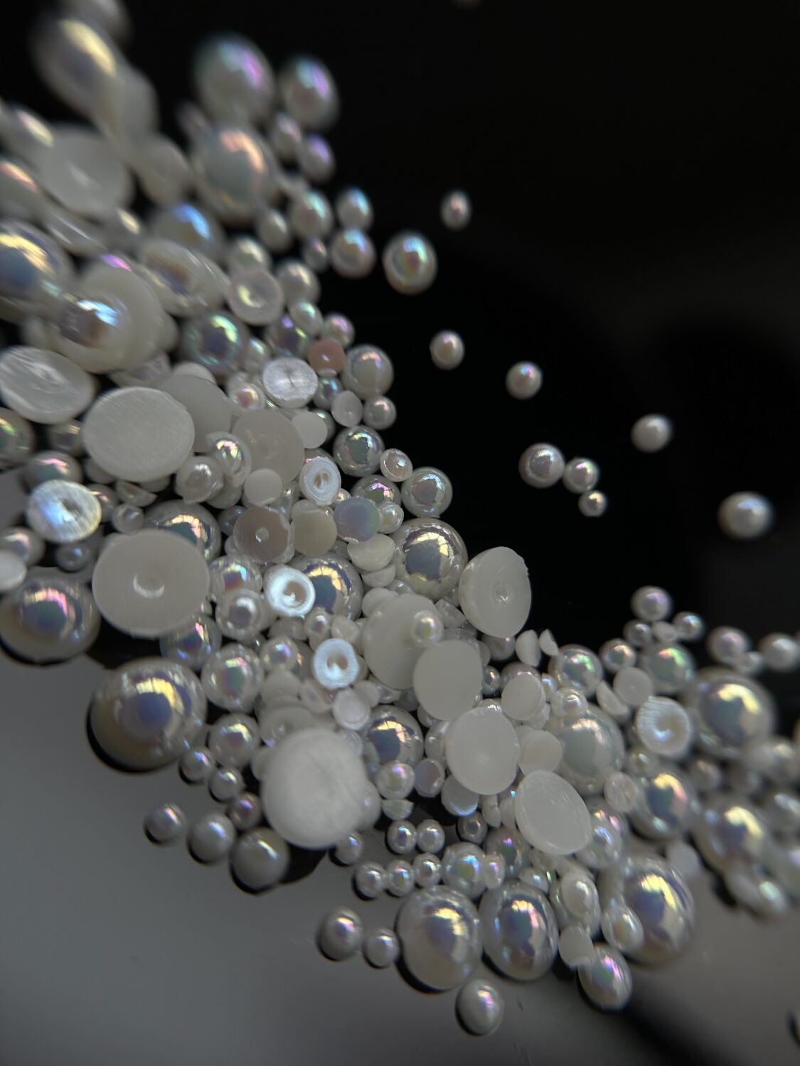 Набор «Жемчужины белые перламутровые» микс размер