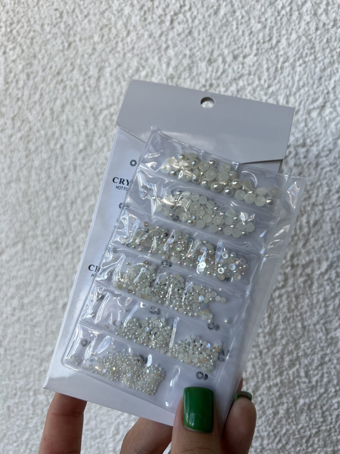 Набор «Жемчужины белые перламутровые» микс размер